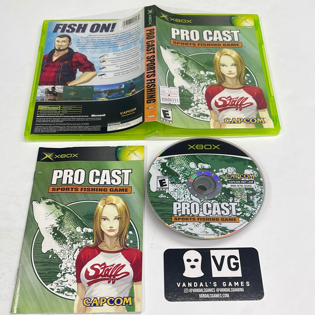 Xbox - Pro Cast Sports Fishing Game Microsoft Xbox Complete #111