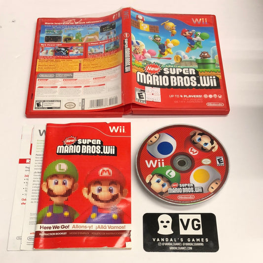 Wii - New Super Mario Bros Wii Nintendo Wii Complete #2811