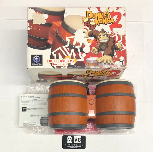 Gamecube - Donkey Konga Bongo 2 Bundle (No Game) Nintendo Gamecube #2819