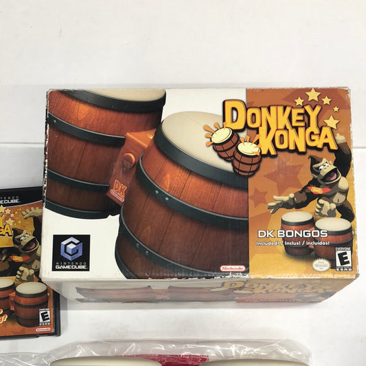Gamecube - Donkey Konga Bongo Bundle Nintendo Gamecube Complete #2819
