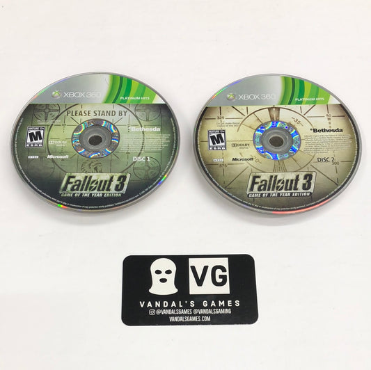 Xbox 360 - Fallout 3 Game of the Year Edition Microsoft Disc Only #2840