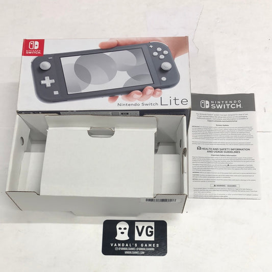 Switch - Lite Console Box Only Grey Nintendo Switch No Console #2820