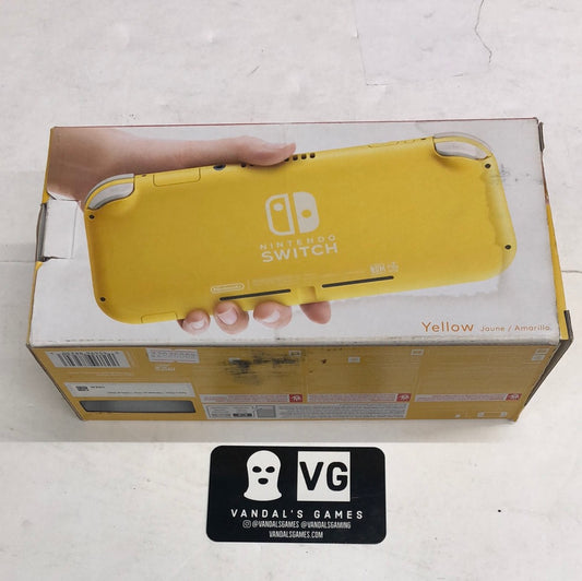 Switch - Lite Console Box Only Yellow Nintendo Switch No Console #2822