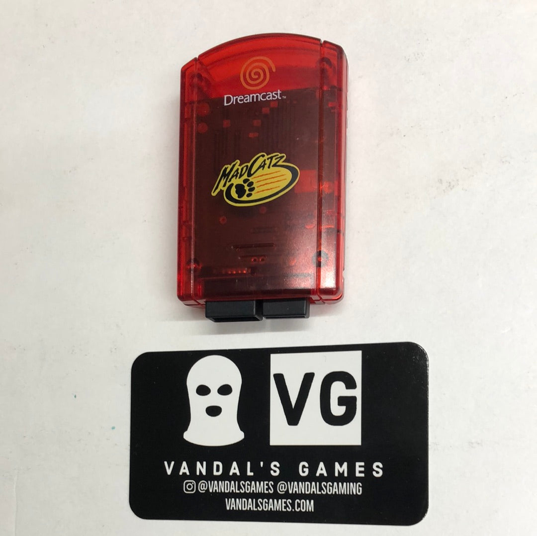 Dreamcast - Memory Card Mad Catz Red Sega Tested #111