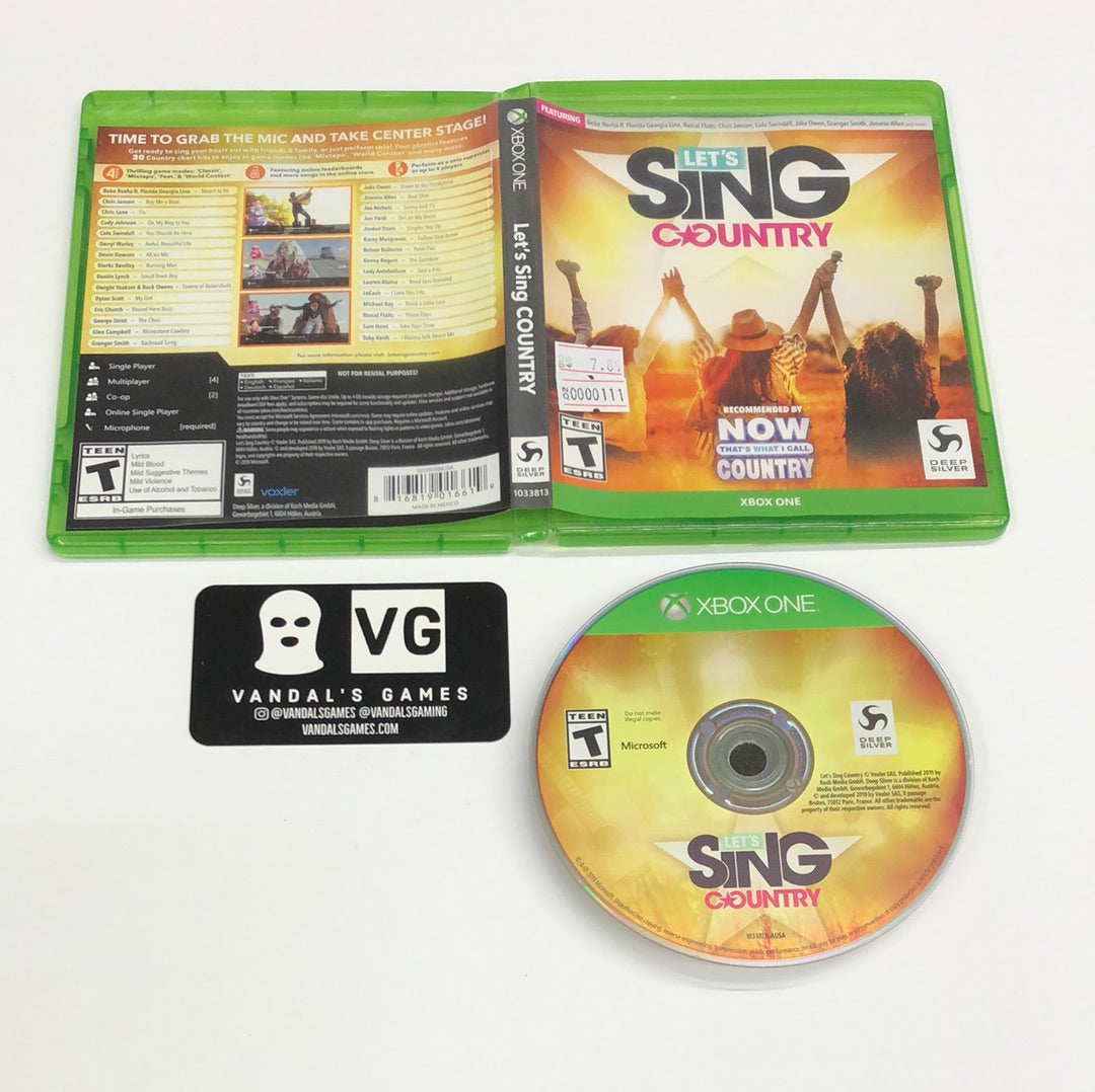 Xbox One Let s Sing Country No Mic Microsoft Xbox One W Case 111