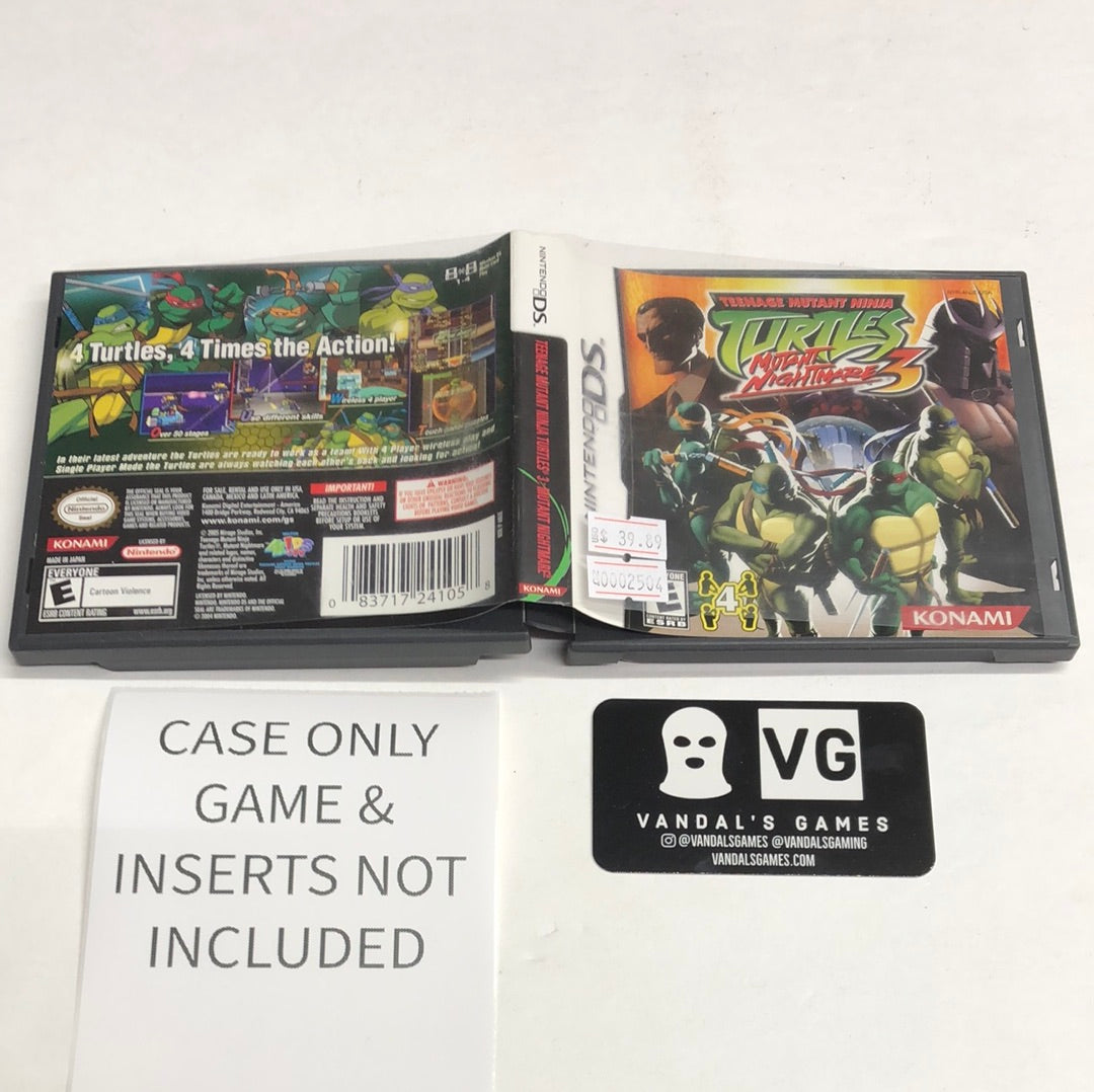 Ds - Teenage Mutant Ninja Turtles 3 Mutant Nightmare Nintendo Case Onl –  vandalsgaming