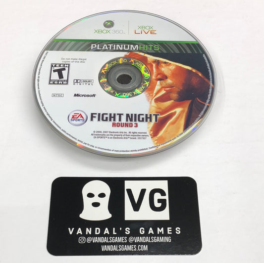 Xbox 360 - Fight Night Round 3 Platinum Hits Microsoft Xbox 360 Disc Only #111