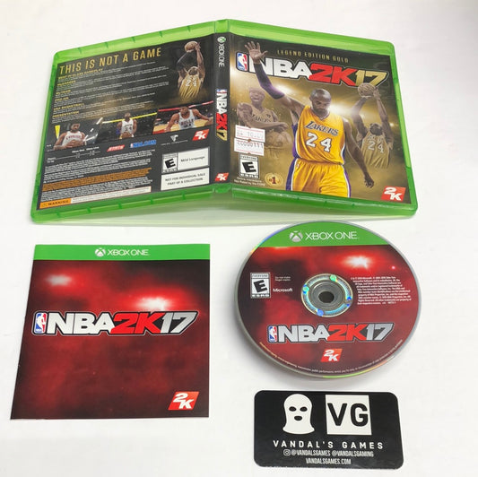 Xbox One - NBA 2k17 Legend Edition Gold NO DLC Microsoft Complete #111