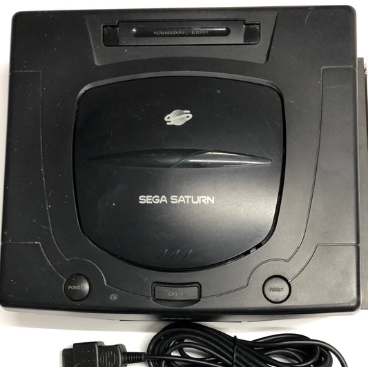 Saturn - Console Black W/ New Battery & Game Sega Saturn Tested #2777