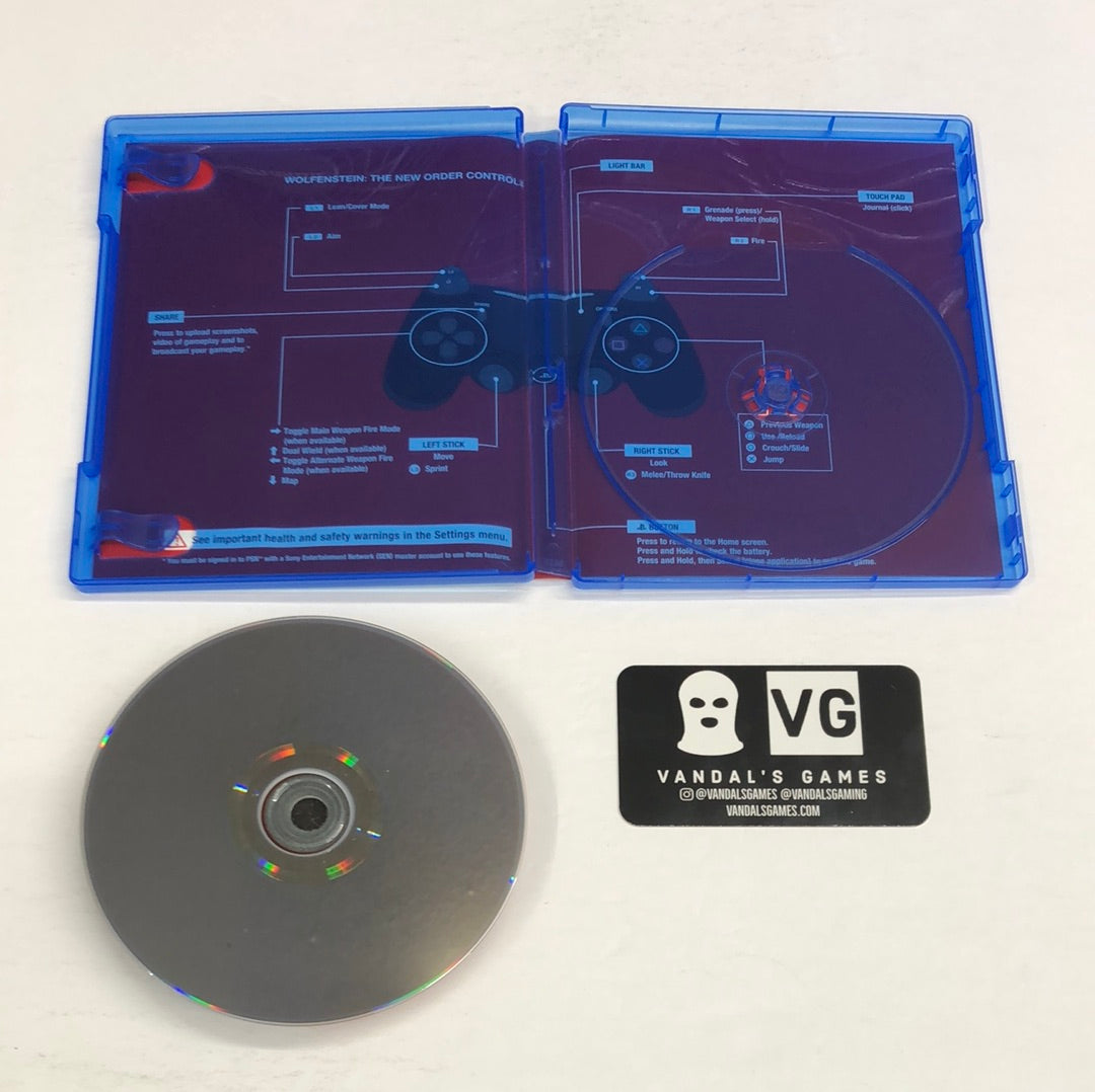 Ps4 - Wolfenstein the New Order Sony PlayStation 4 W/ Case #111
