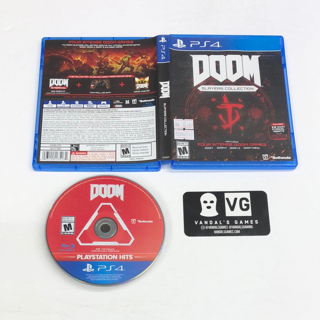 Ps4 - Doom Slayer's Edition Doom 2016 Only Sony PlayStation 4 W/ Case #111
