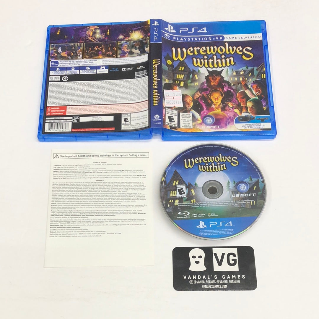 Ps4 - Werewolves Within PSVR Sony PlayStation 4 Complete #111