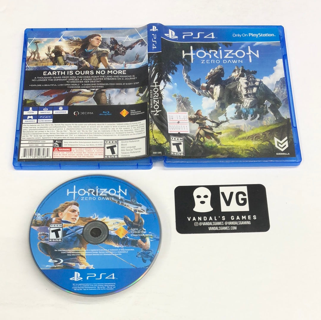 Ps4 - Horizon Zero Dawn Sony PlayStation 4 W/ Case #111