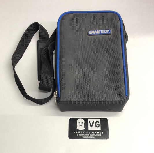 GB - Carry Case Travel Bag Black Blue OEM Nintendo Gameboy w/ Strap #2109