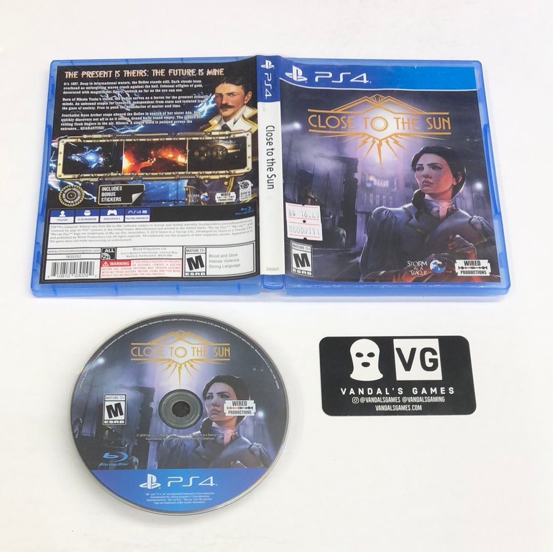 Ps4 - Close to the Sun Sony PlayStation 4 W/ Case #111