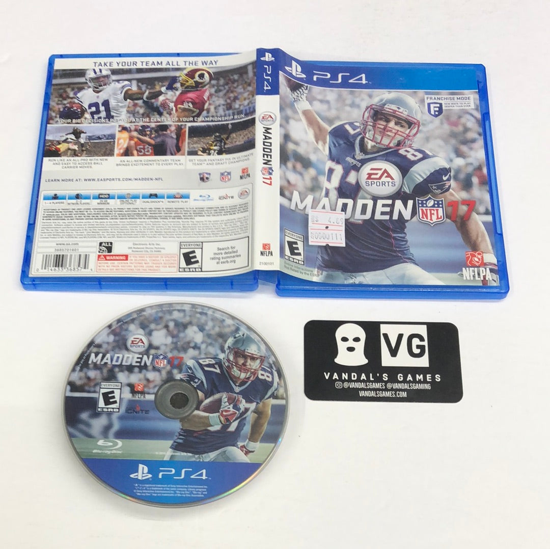 Ps4 - Madden NFL 17 Sony PlayStation 4 W/ Case #111 – vandalsgaming