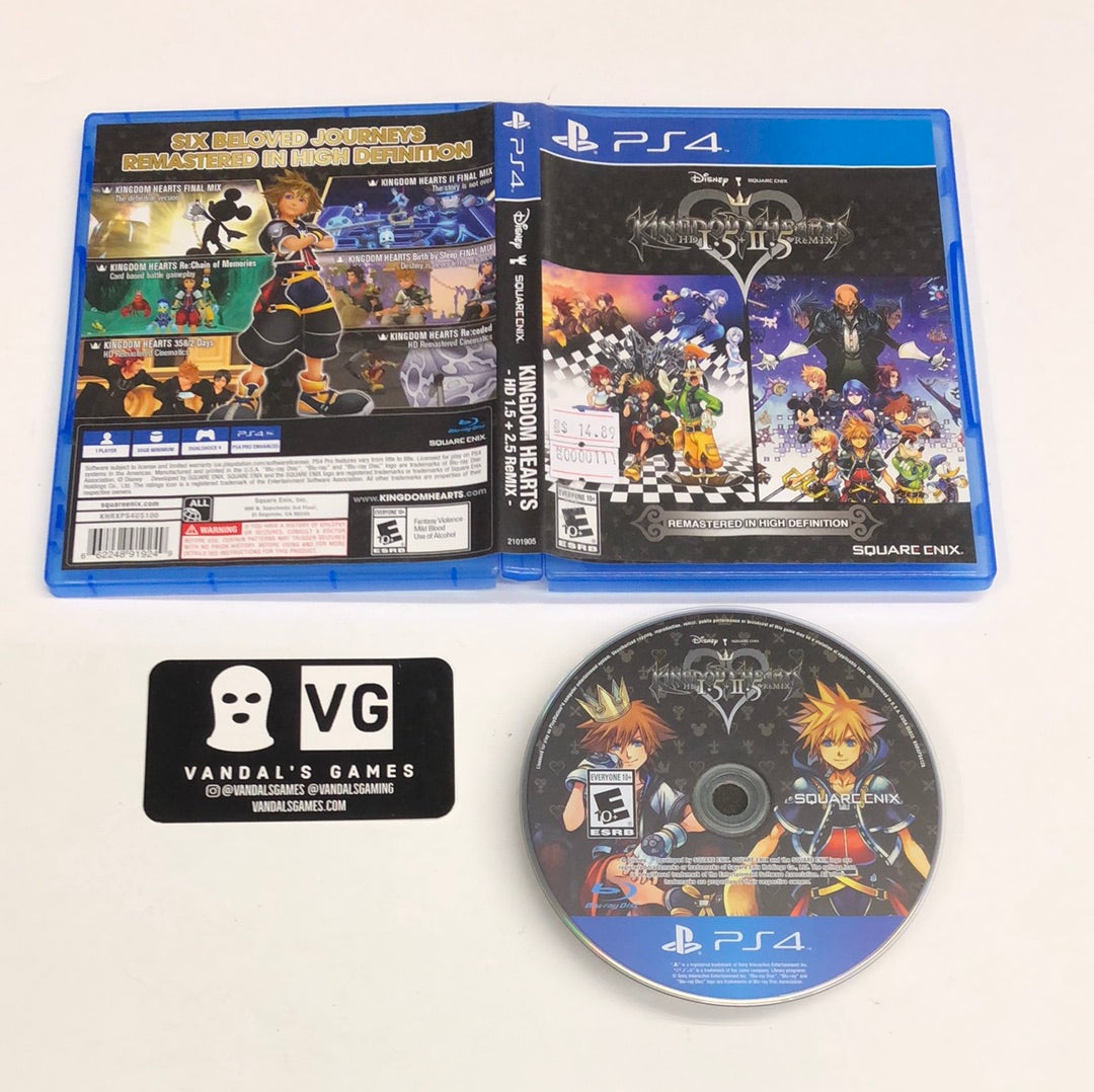 Ps4 - Kingdom Hearts HD 1.5 + 2.5 Remix Sony PlayStation 4 W/ Case #11 –  vandalsgaming