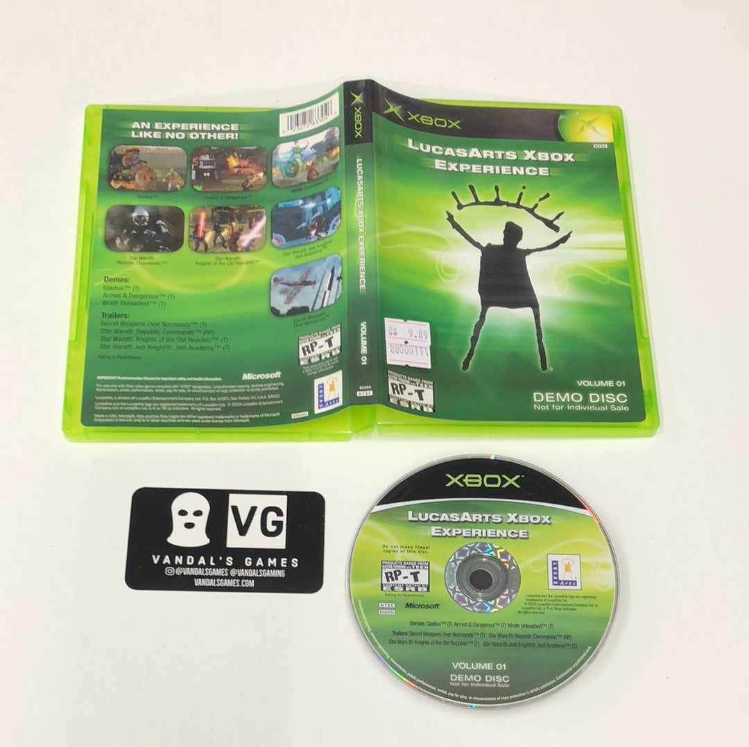 Xbox - LucasArts Xbox Experience Volume 01 Demo Disc Microsoft W/ Case #111