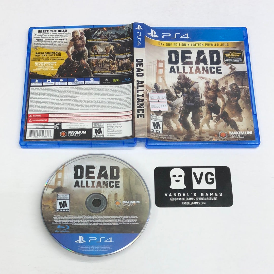 Ps4 - Dead Alliance Sony PlayStation 4 W/ Case #111 – vandalsgaming