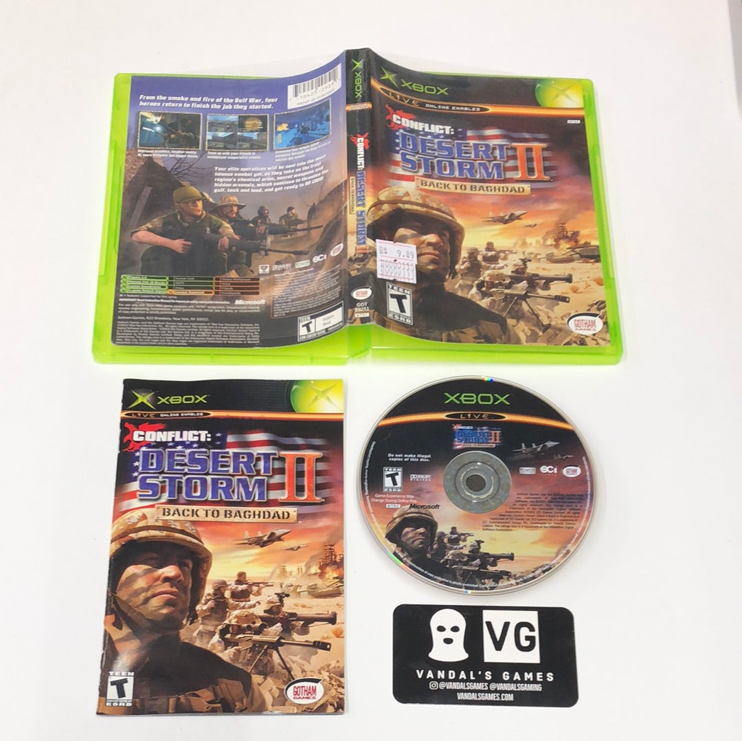 Xbox - Conflict Desert Storm II Back to Baghdad Microsoft Xbox Complete #111