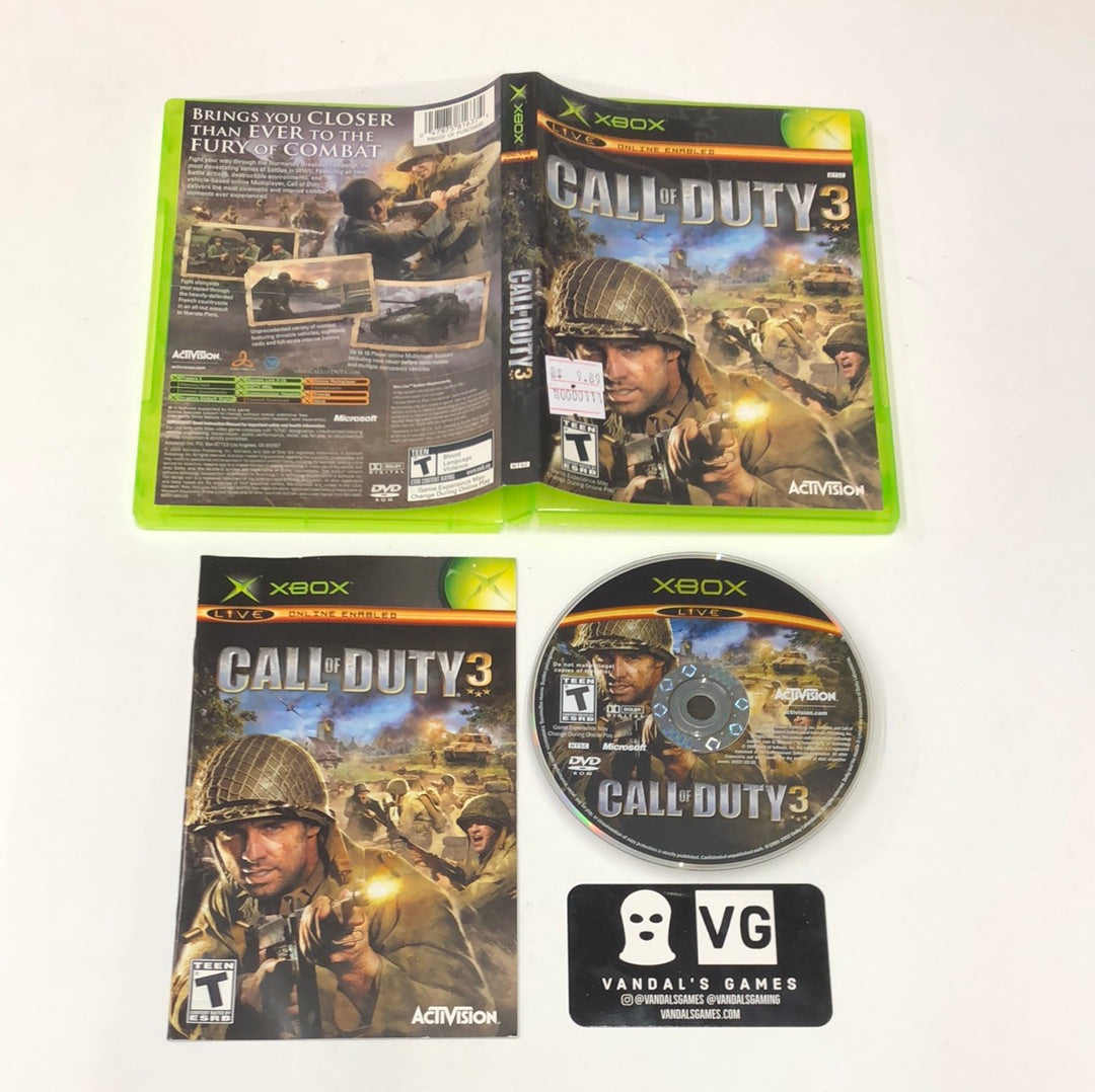 Xbox - Call of Duty 3 Microsoft Xbox Complete #111