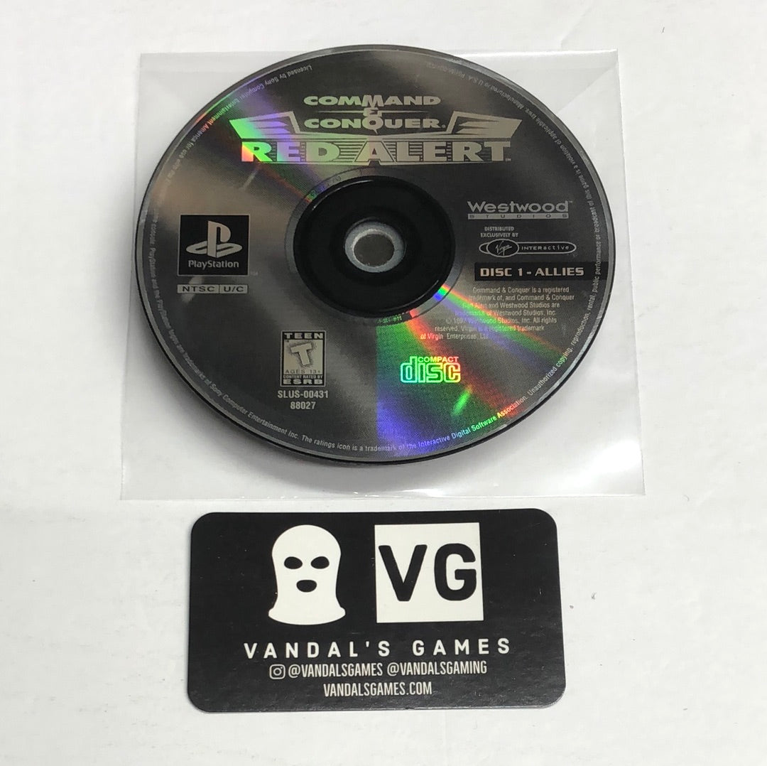 Ps1 - Command & Conquer Red Alert Disc 1 Allies Only Sony PlayStation 1 #111