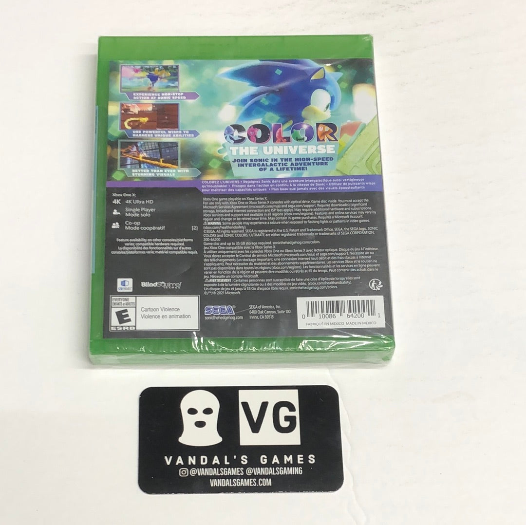 Xbox One - Sonic Colors Ultimate Microsoft Xbox Series X Brand New #111