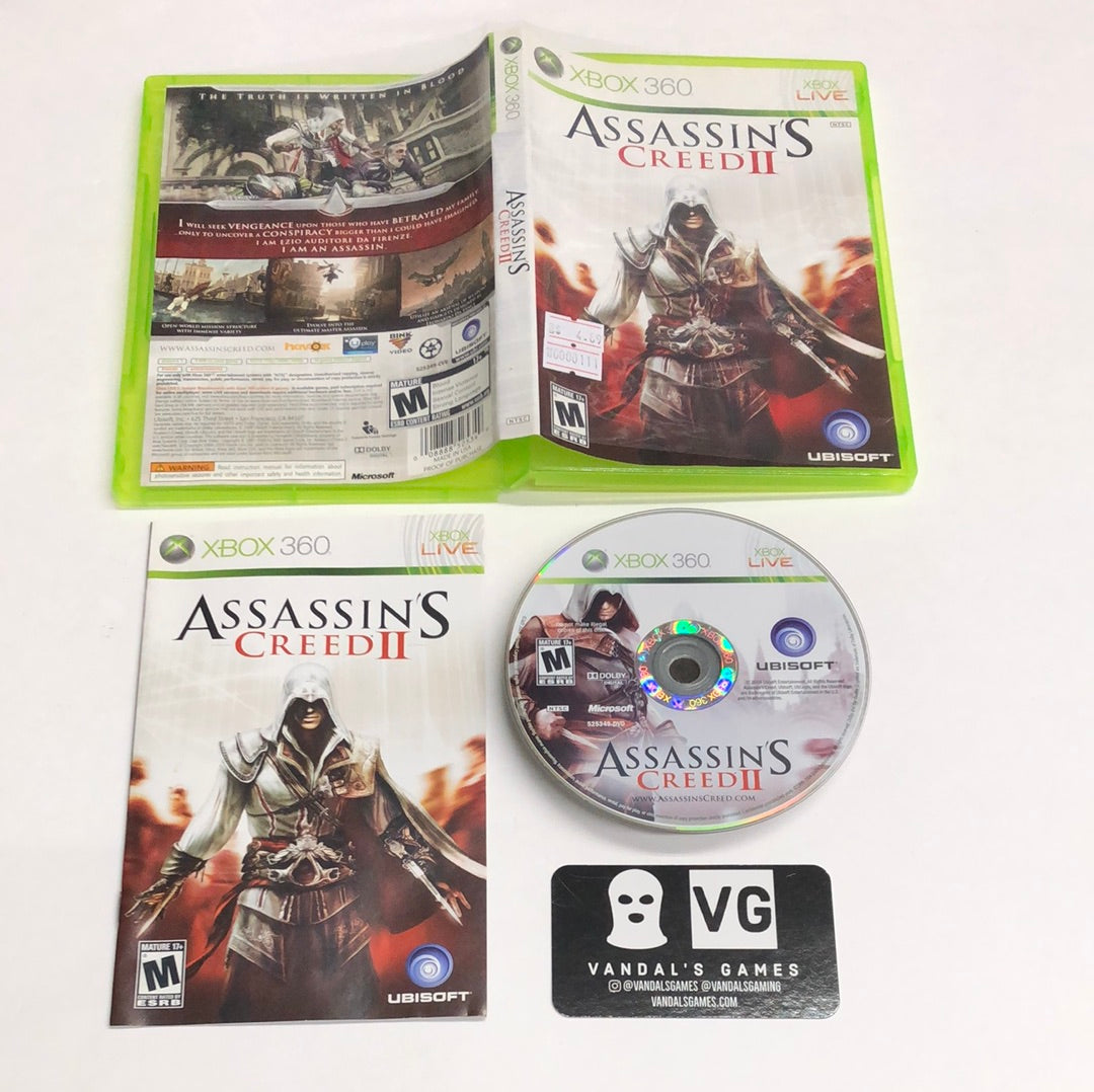 Xbox 360 - Assassin's Creed II Microsoft Xbox 360 Complete #111 –  vandalsgaming