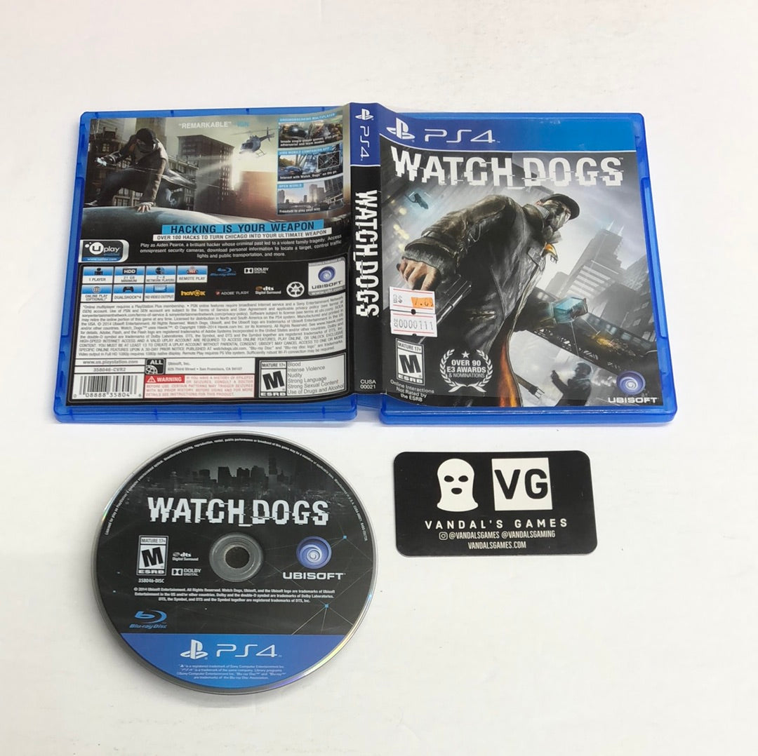 Ps4 - Watch Dogs Sony PlayStation 4 With Case #111