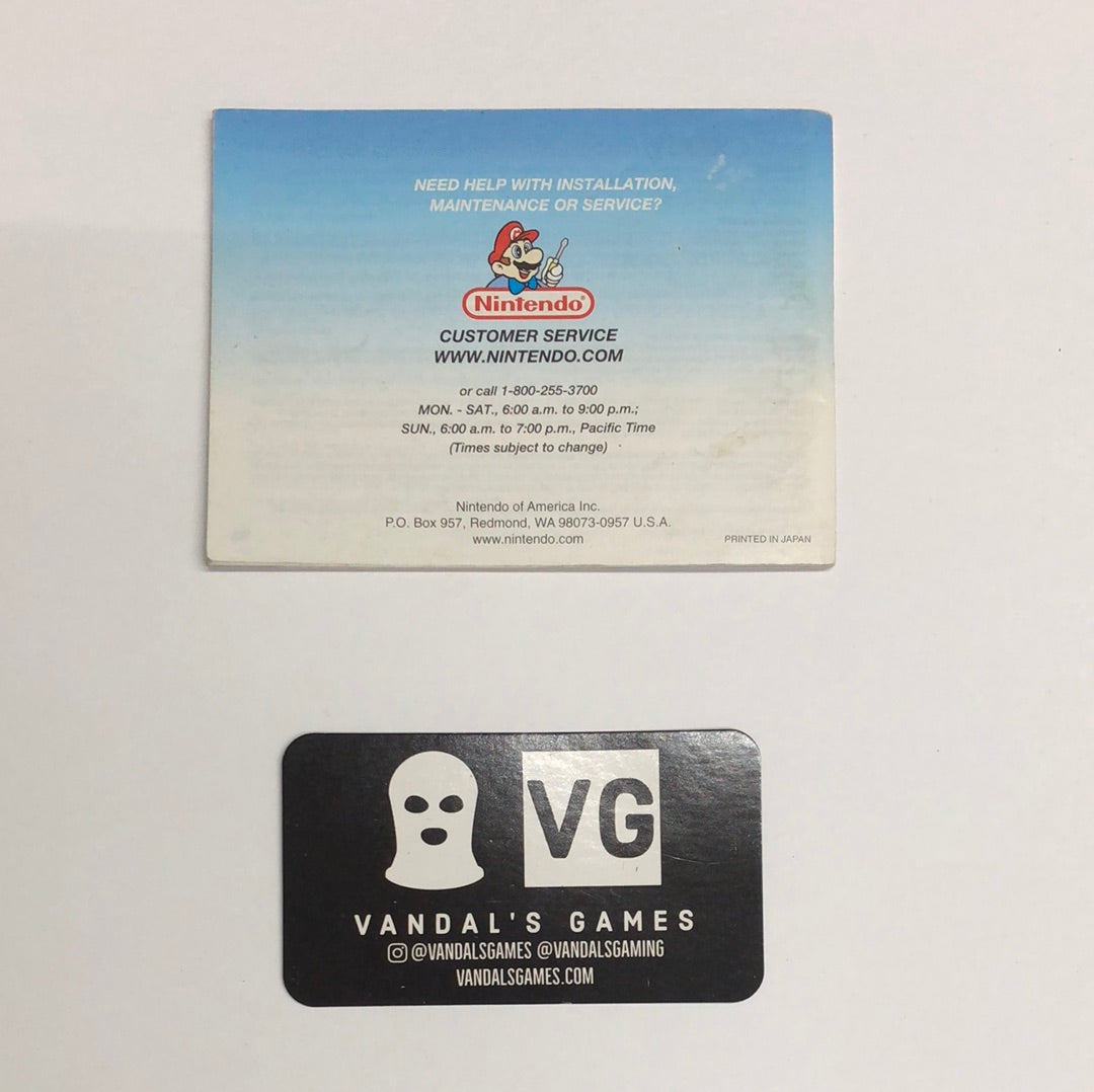 GBA - Super Mario World Nintendo Gameboy Advance Manual Booklet Only #1982