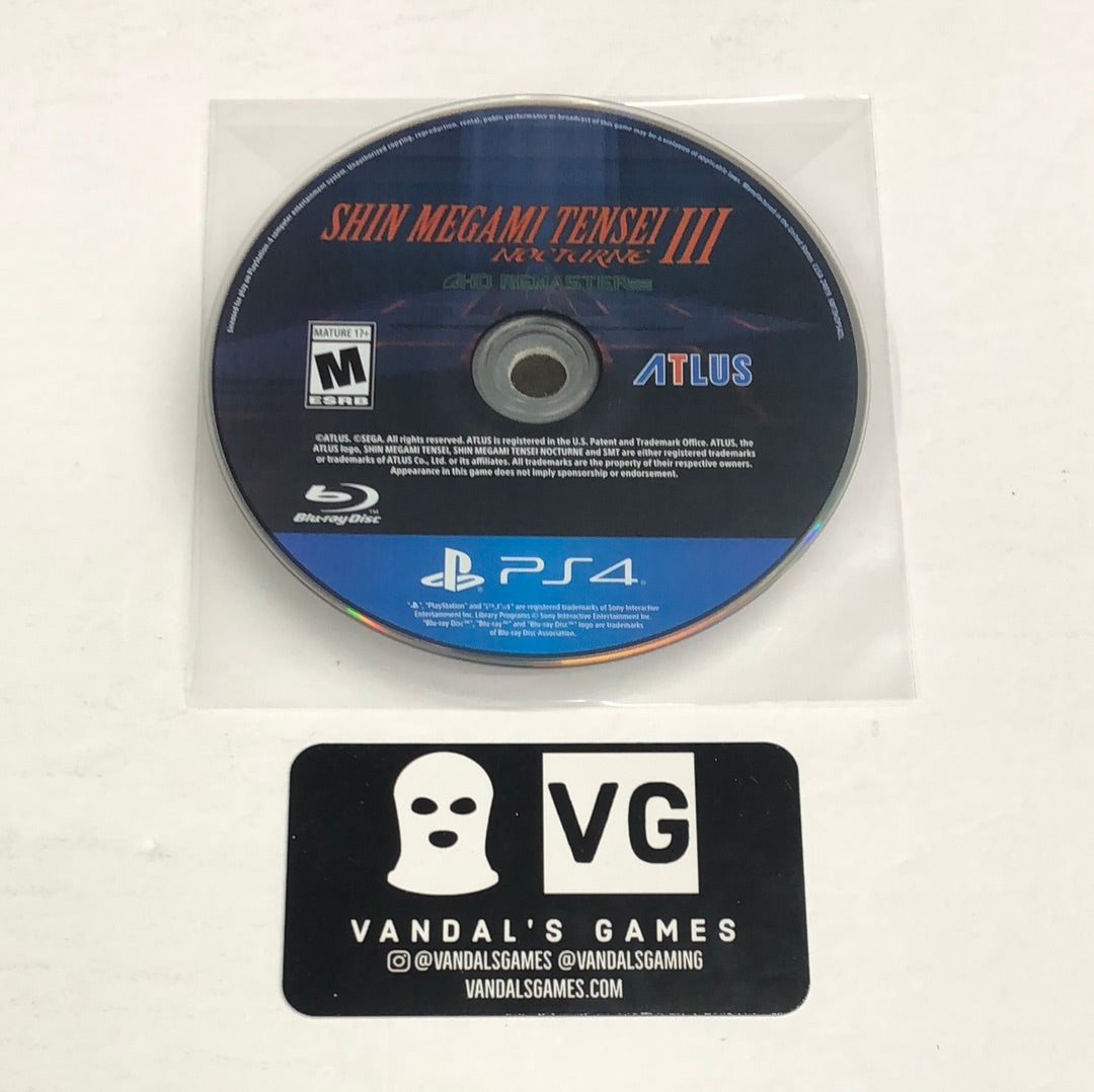 Ps4 - Shin Megami Tensei Nocturne III HD Remaster PlayStation 4 Disc Only #111
