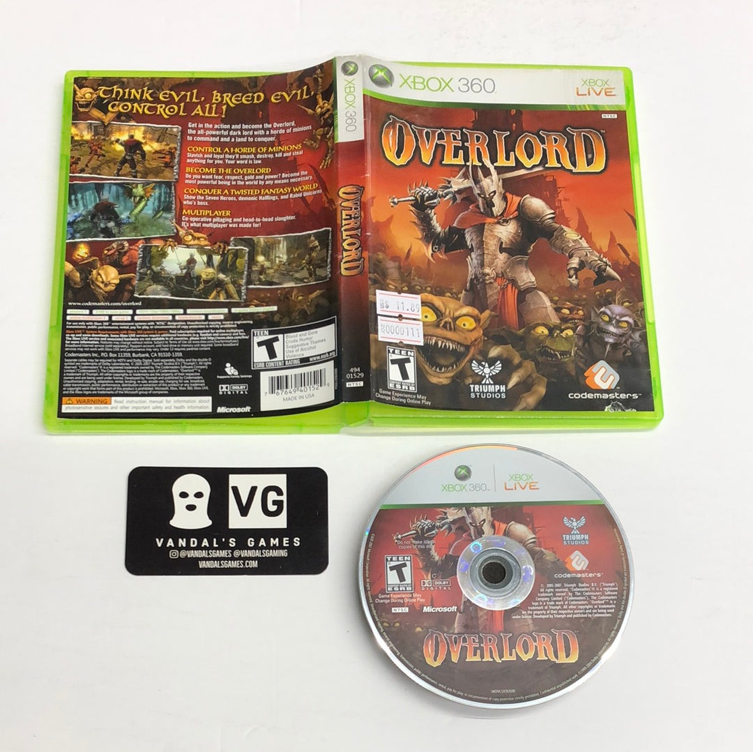 Xbox 360 - Overlord Microsoft XBox 360 W/ Case #111