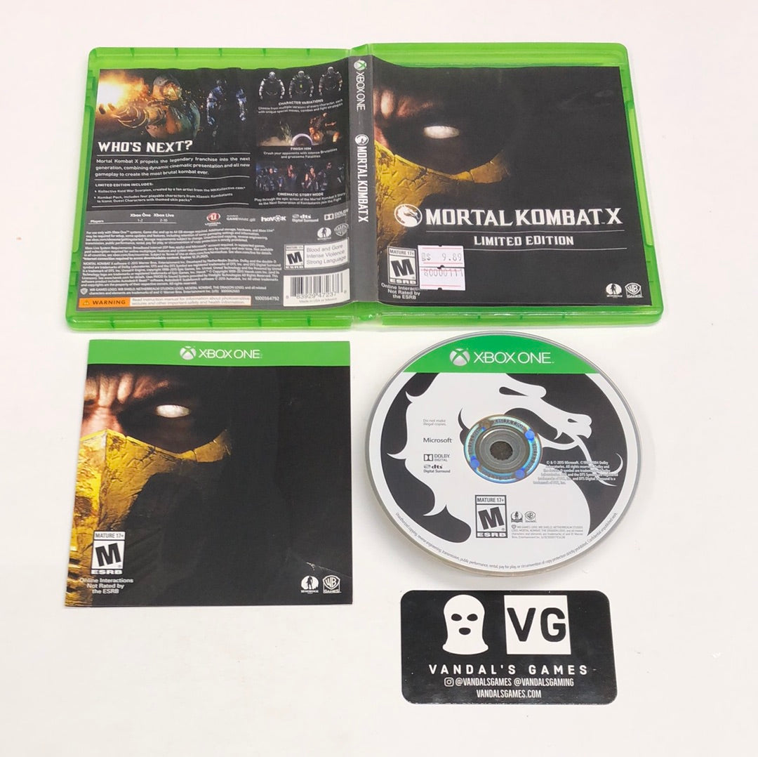 Xbox One - Mortal Kombat X Limited Edition No DLC Microsoft W/ Case #1 –  vandalsgaming