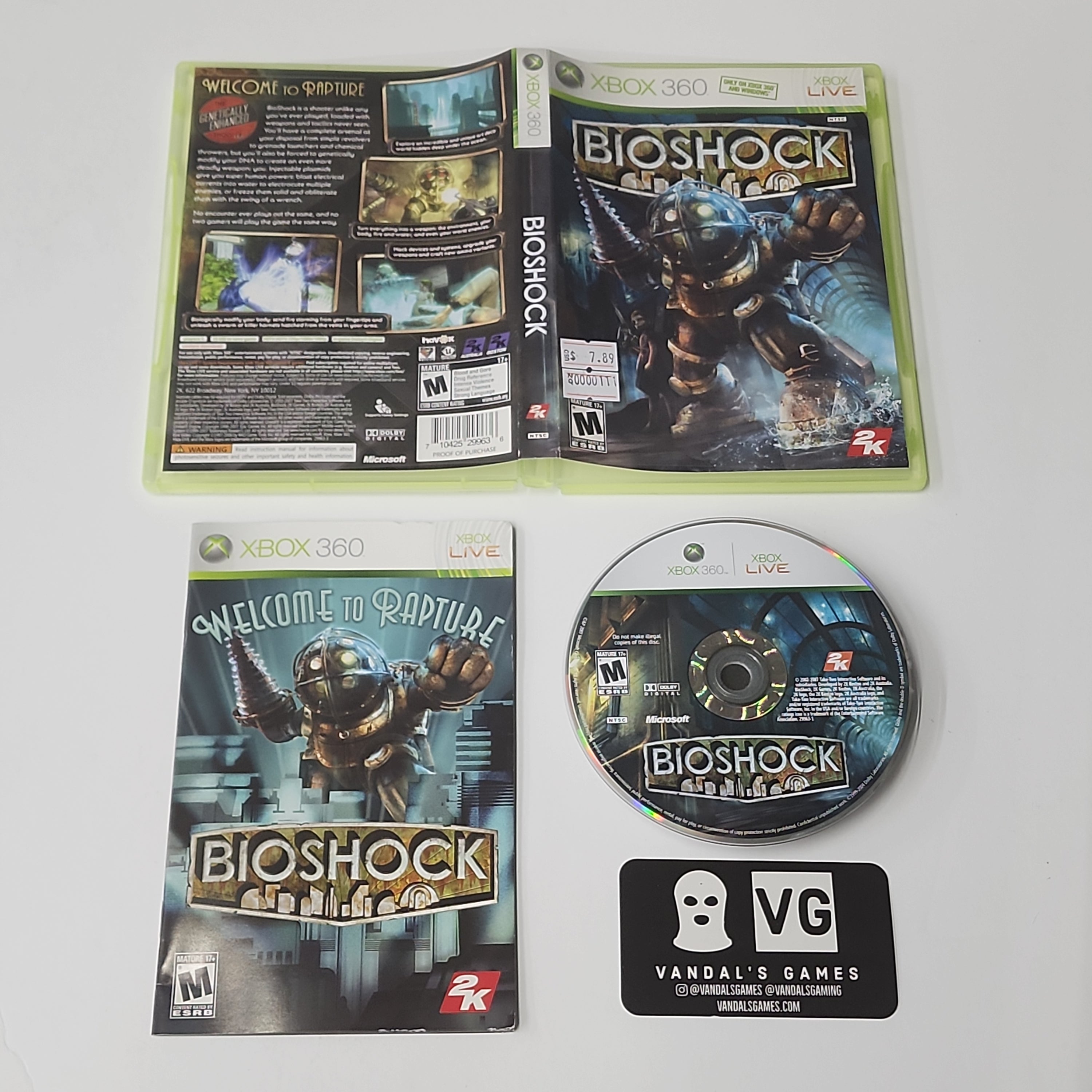 BIOSHOCK AND BIOSHOCK 2 Xbox 360 Games