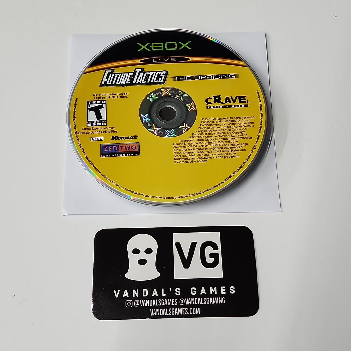 Xbox - Future Tactics The Uprising Microsoft Xbox Disc Only #111