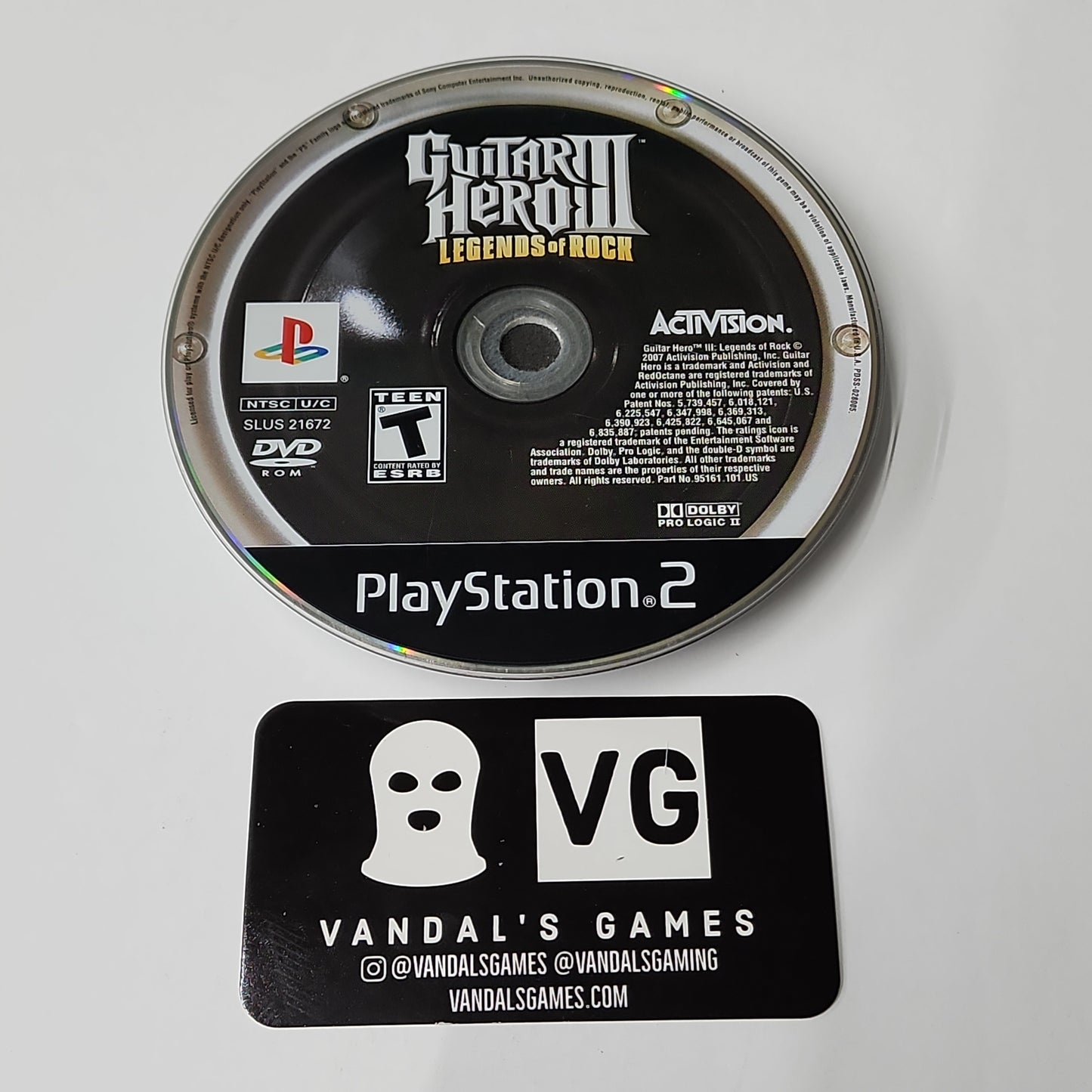 Ps2 - Guitar Hero III Legends of Rock Sony PlayStation 2 Disc Only #111