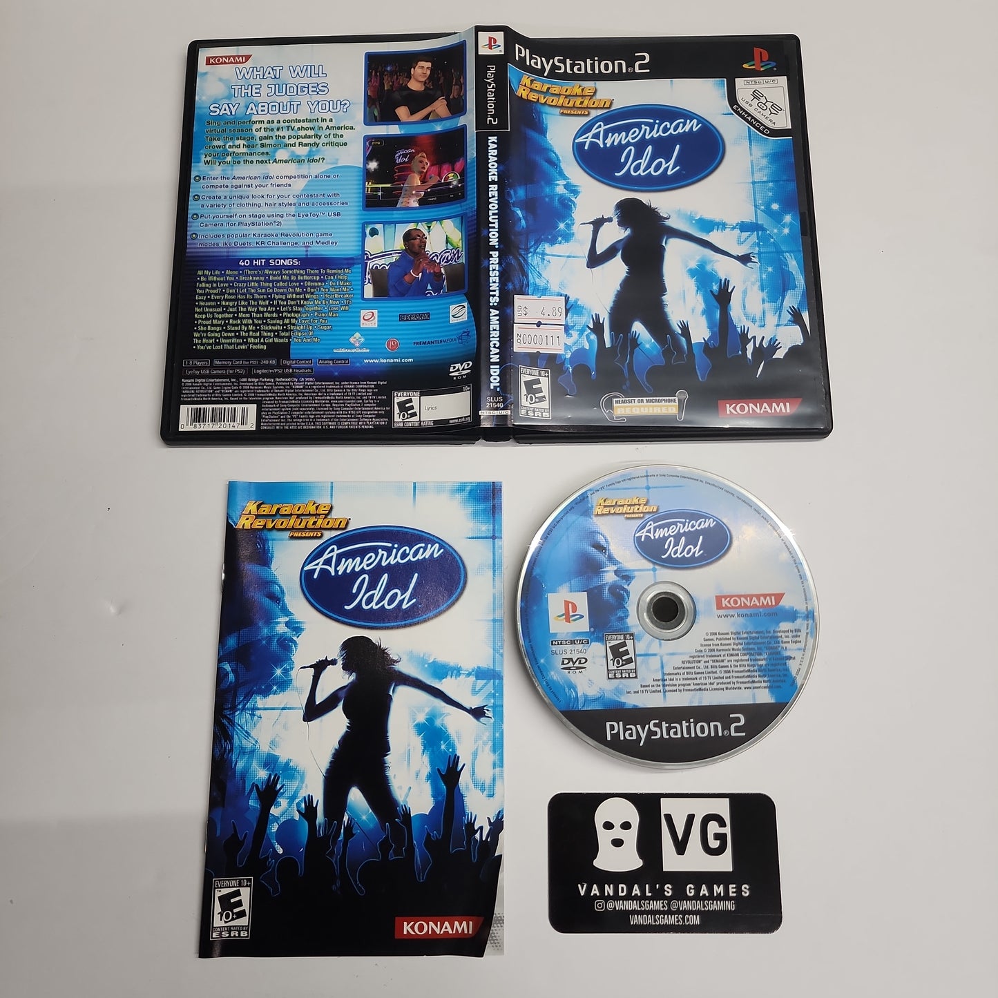 Ps2 - Karaoke Revolution American Idol Sony PlayStation 2 Complete #111