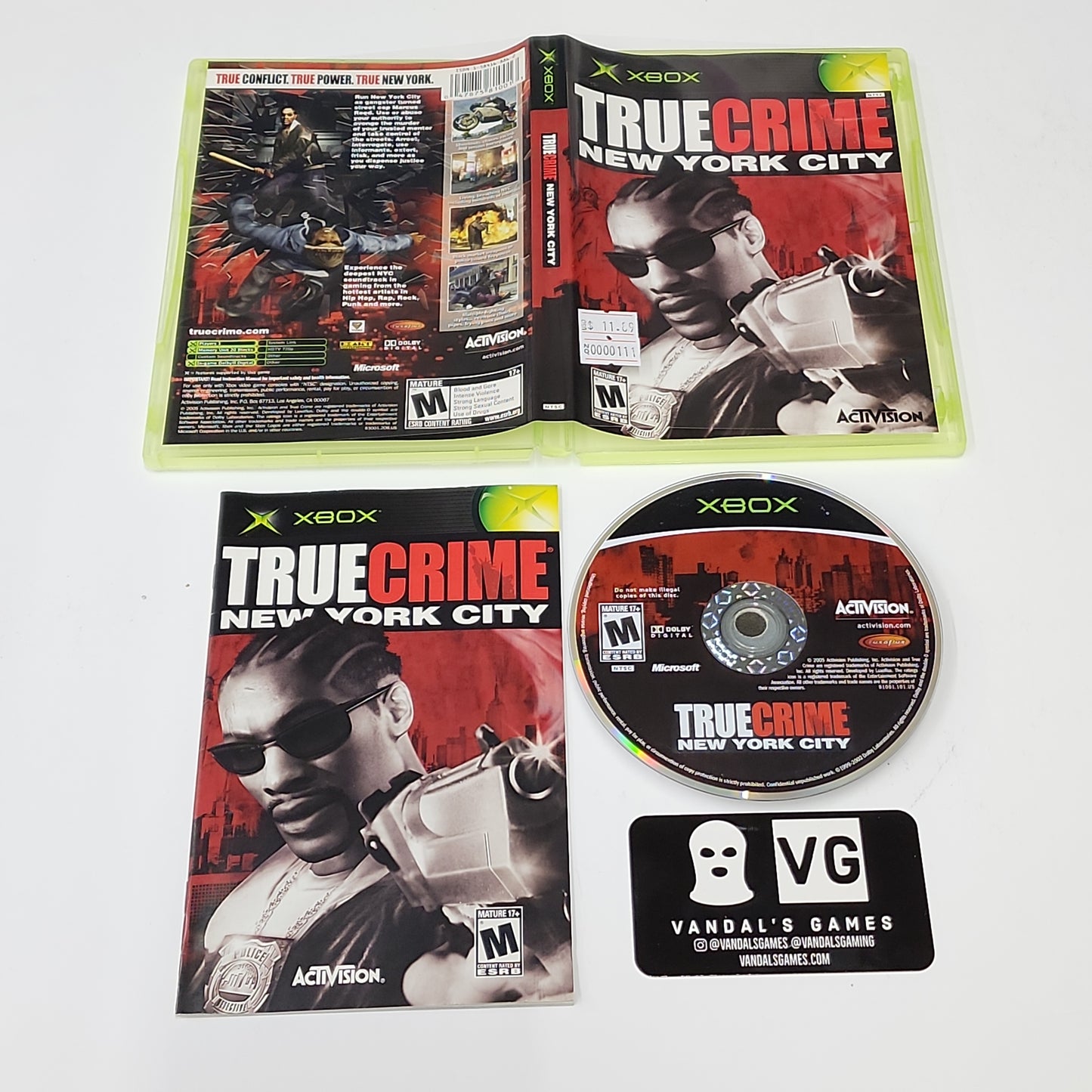 Xbox - True Crime New York City Microsoft Xbox Complete #111
