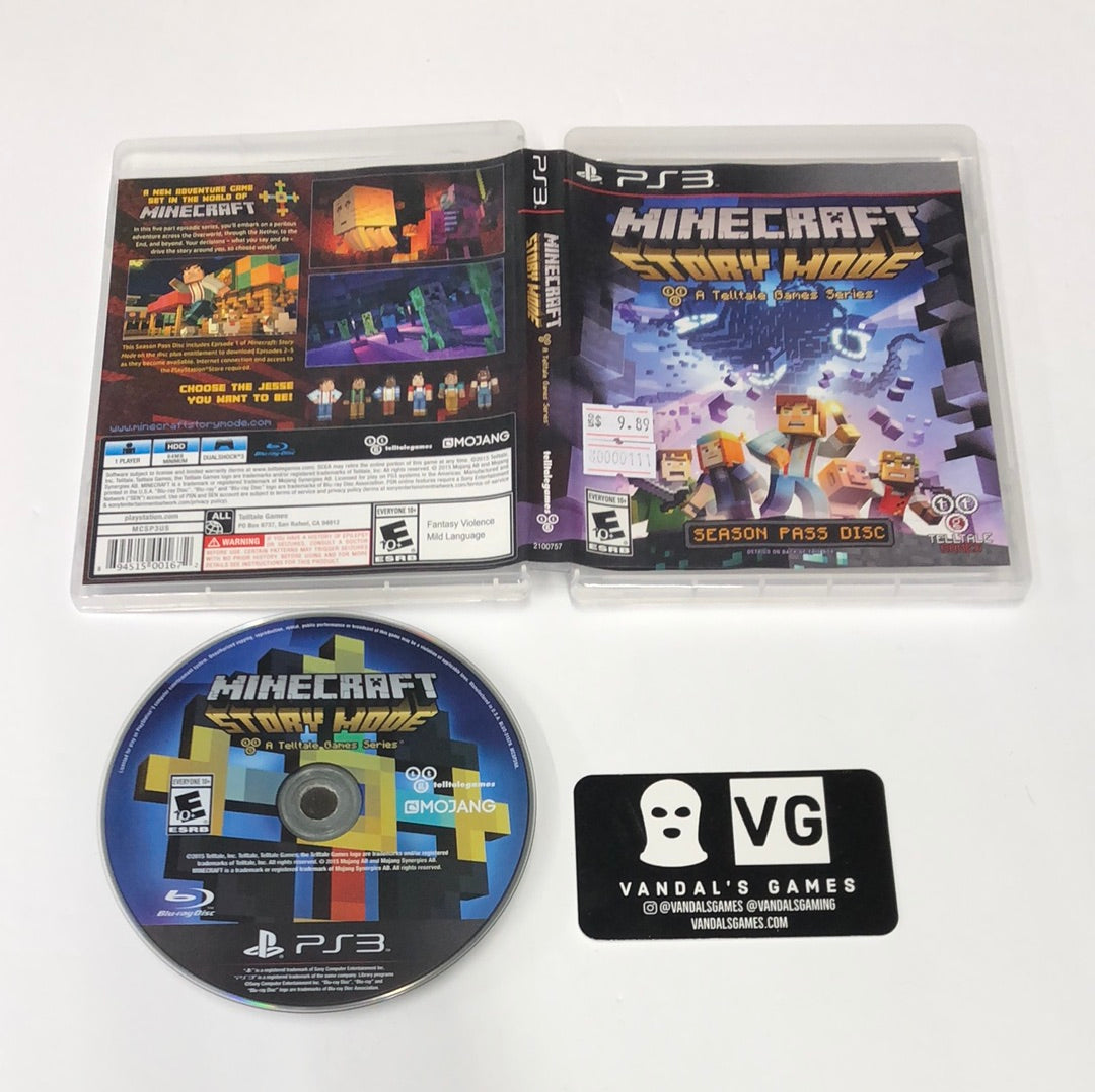  Minecraft: Story Mode - A Telltale Game Series - Season Disc  (PS3) : Video Games