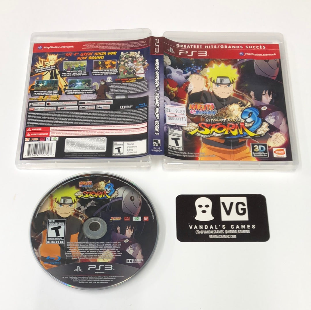 Ps3 - Naruto Shippuden: Ultimate Ninja Storm 3 Sony PlayStation 3 W/ Case #111