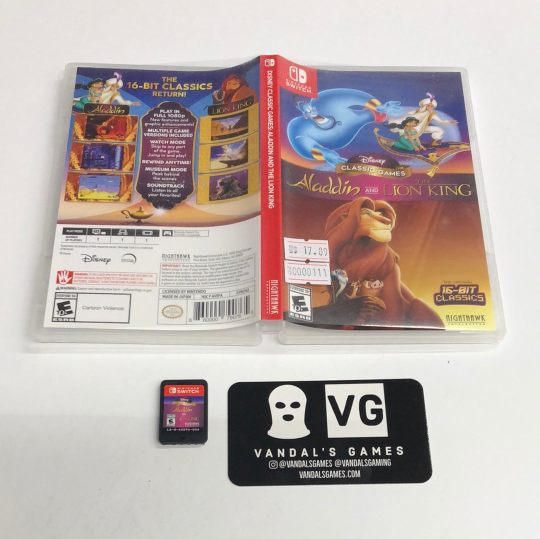 Disney Classic Games: Aladdin and The Lion King for Nintendo