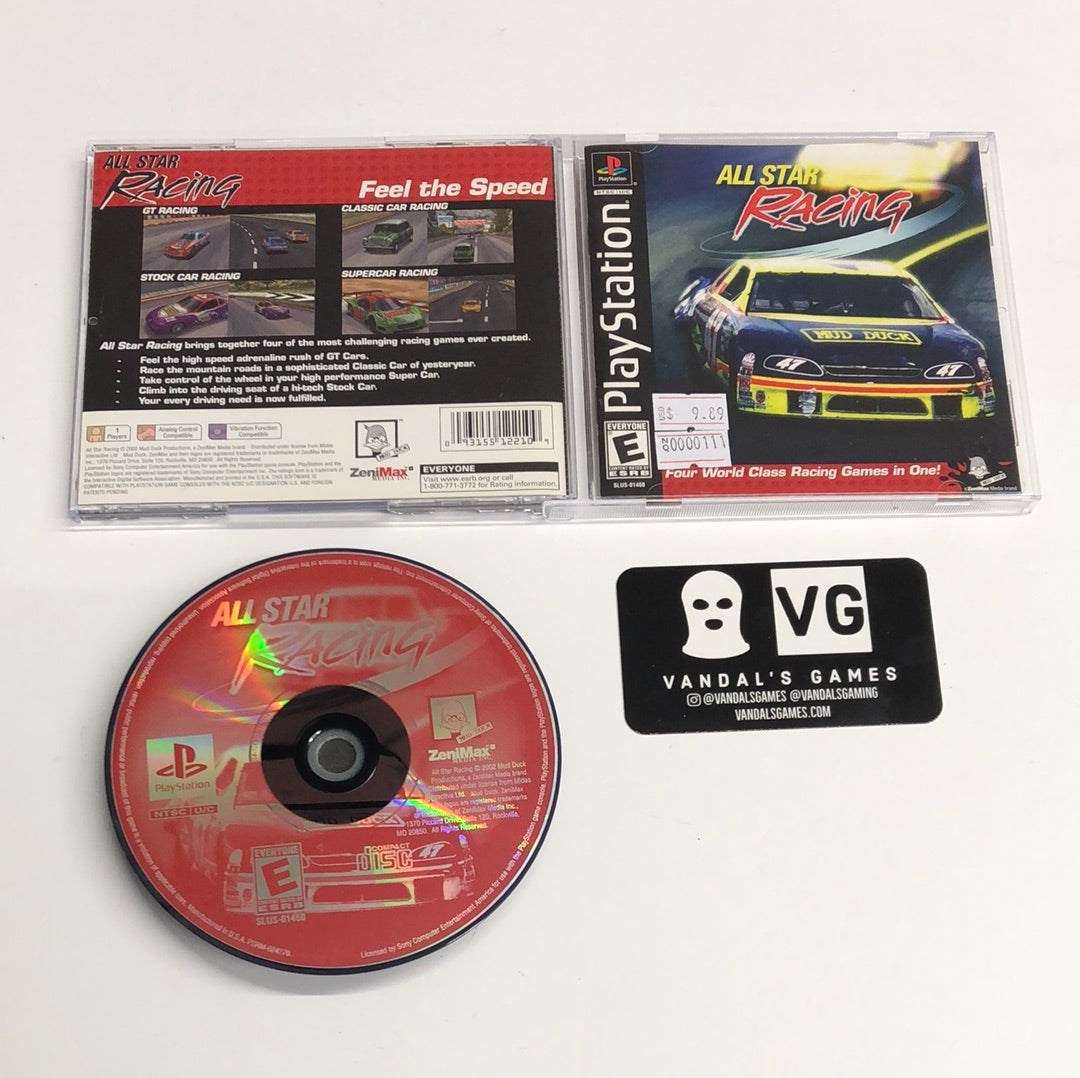 Ps1 - All Star Racing W/ New Case Sony PlayStation 1 Complete #111 –  vandalsgaming