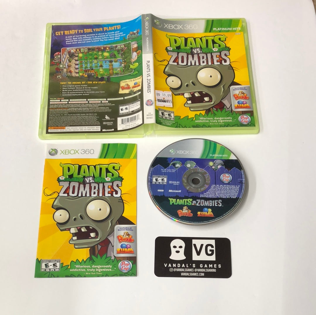 Xbox 360 - Plants Vs Zombies Microsoft Xbox 360 Complete #111 –  vandalsgaming