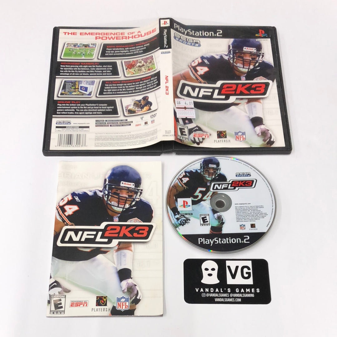 NFL 2K3 Sony Playstation 2 Game