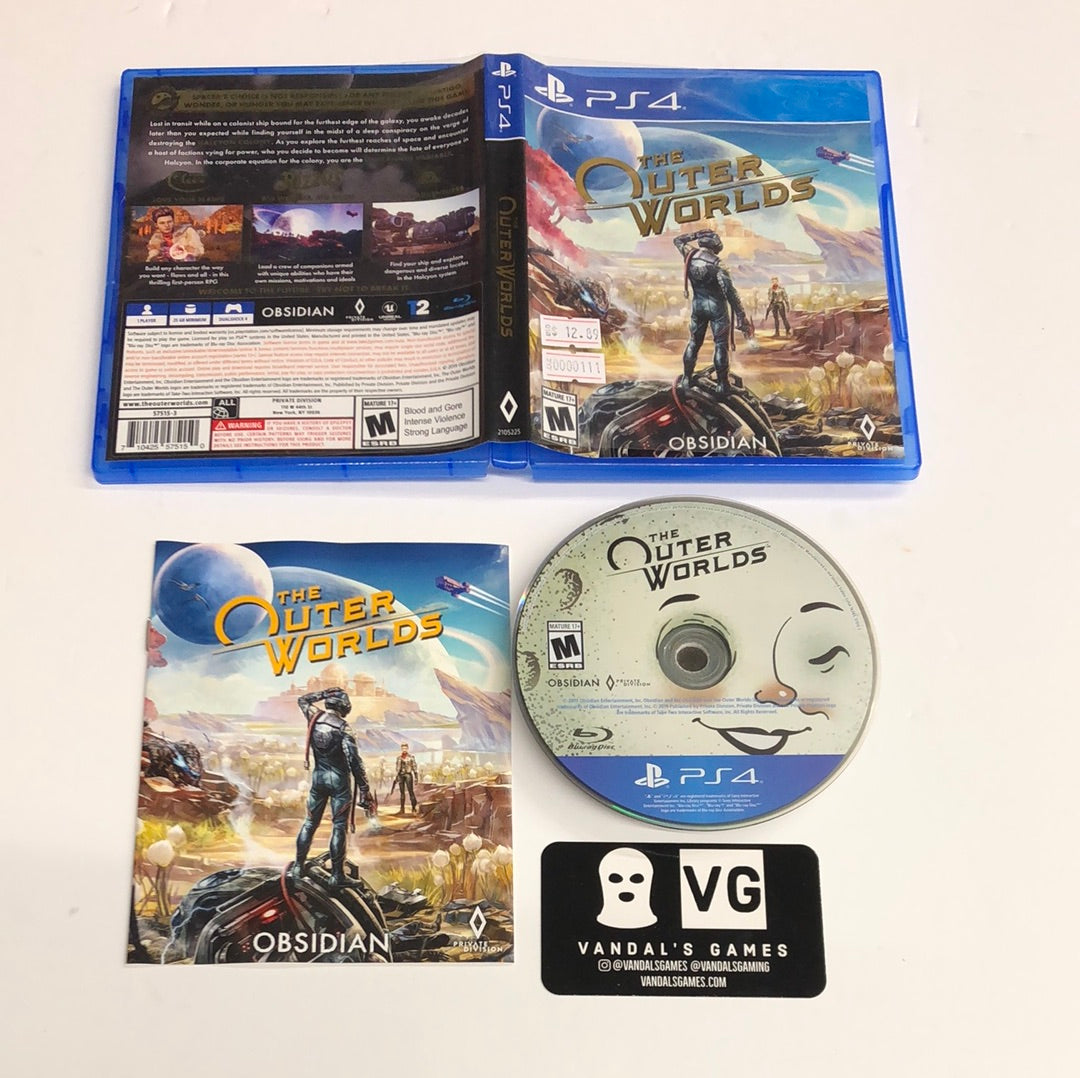 The Outer Worlds PS4 Sony Playstation 4 Complete CIB Tested 710425575150
