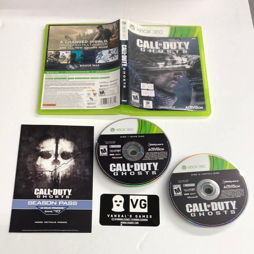 Xbox 360 Call of Duty ghosts