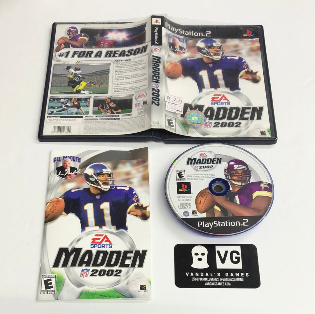 Ps2 - Madden NFL 2002 Sony PlayStation 2 Complete #111 – vandalsgaming