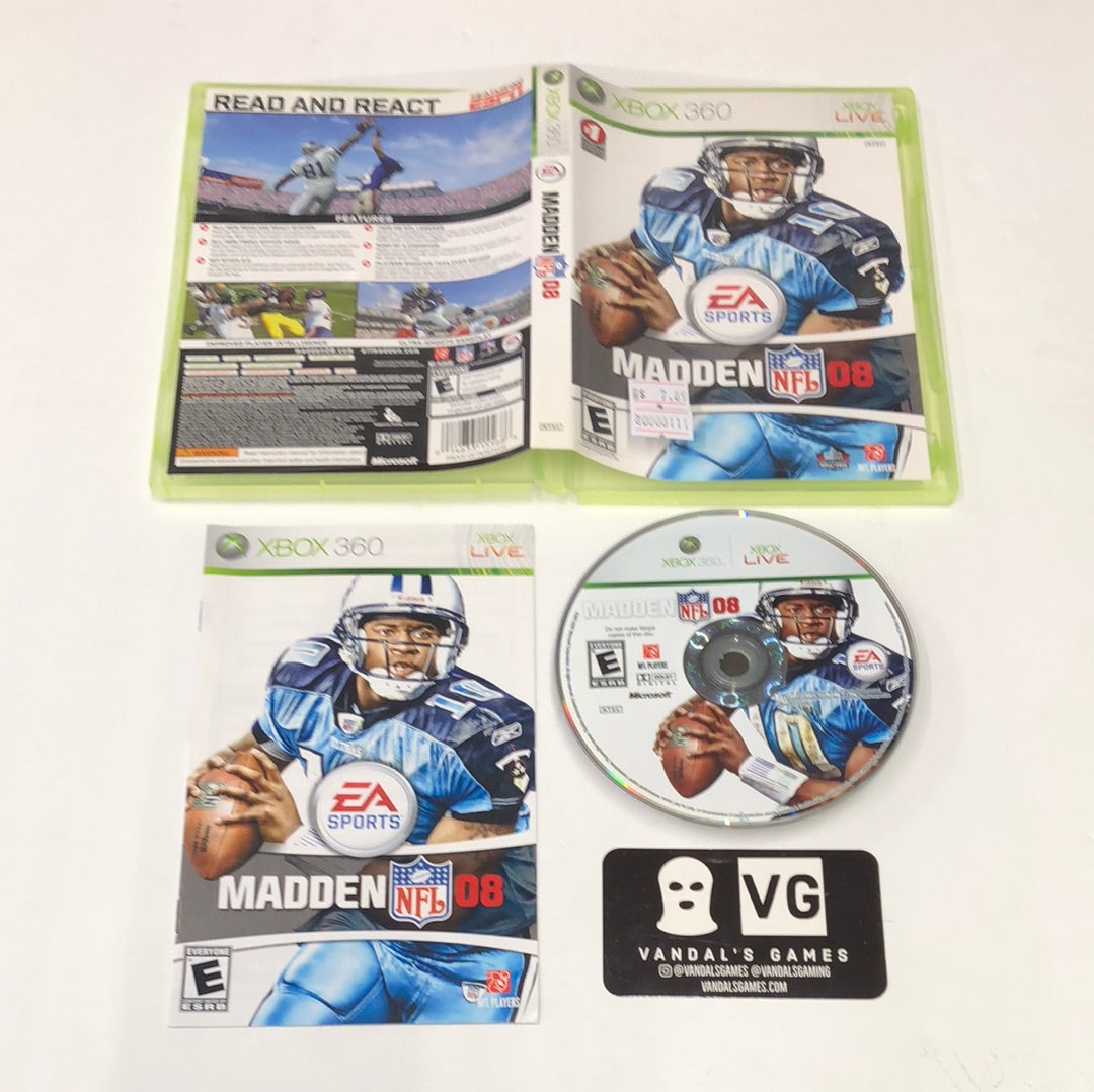 Madden NFL 08 XBOX360 Media cover