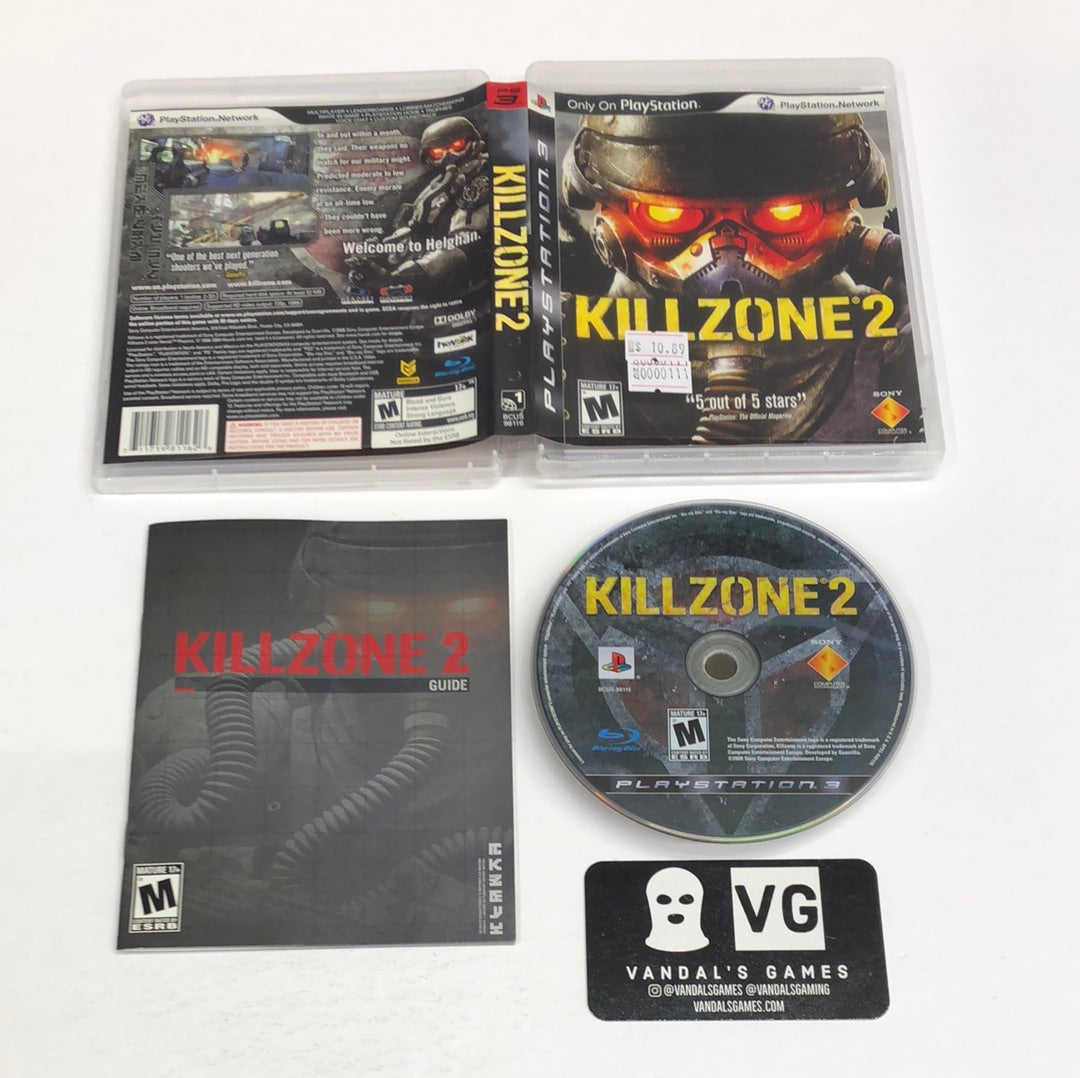 Killzone 2 (Sony PlayStation 3,) Disc & Manual