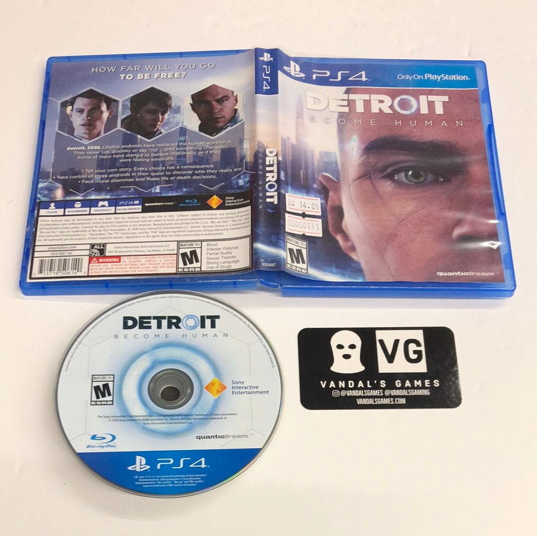Ps4 - Detroit Become Human Sony PlayStation 4 w/ Case #111 – vandalsgaming